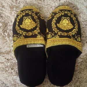Versace Medusa Slippers in Black